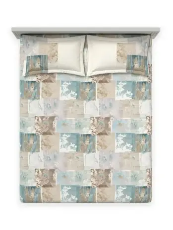 Botanic Patch Pastel Turquoise